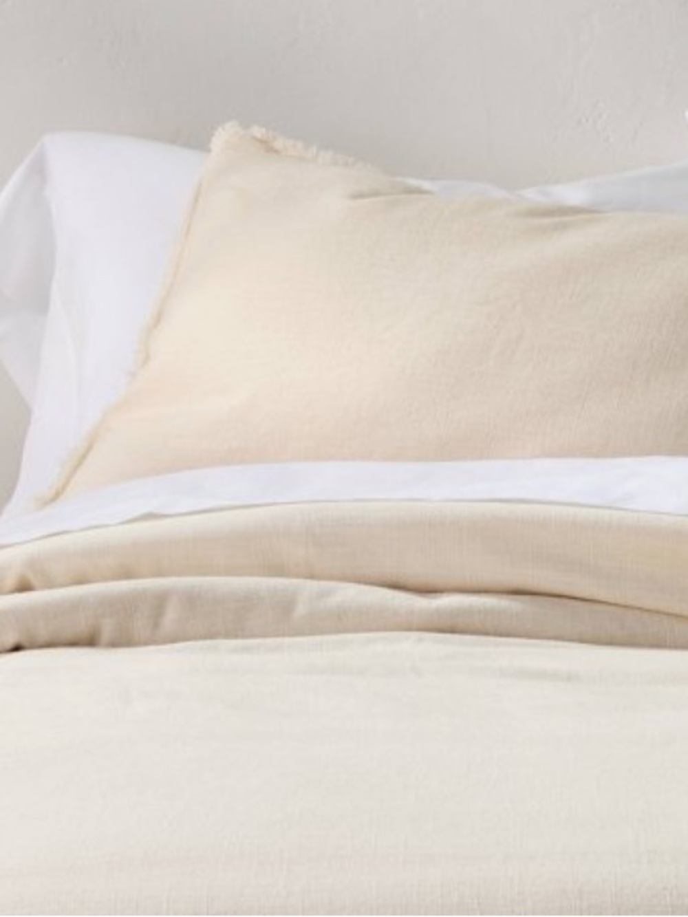 NEW Casaluna Natural Heavyweight Linen Blend Pillow Sham